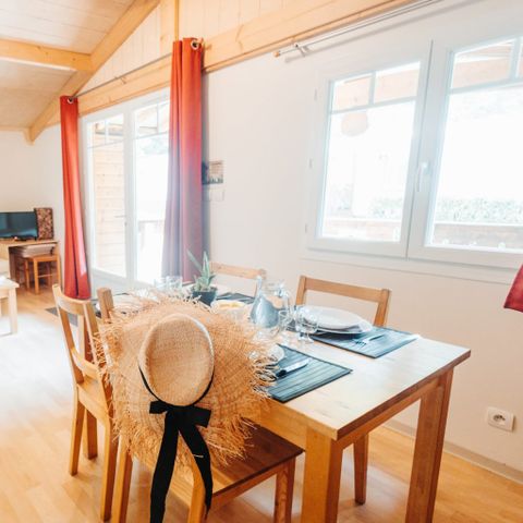 CHALET 4 personas - 4/6 CHALET DE MADERA para personas con movilidad reducida - 35m2