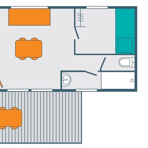 Chalet 4 personnes - BOIS - CONFORT 29m2 - 2 chambres