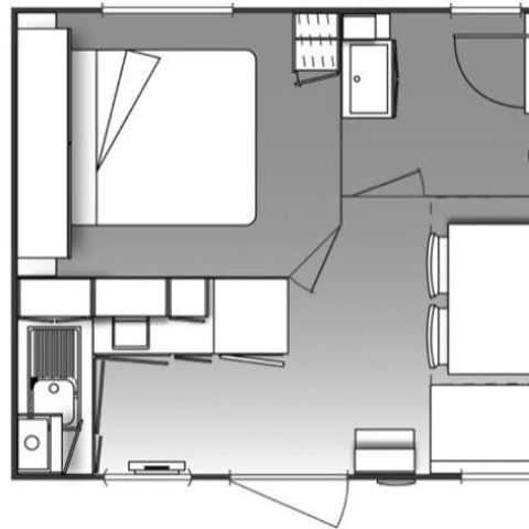 MOBILHOME 2 personas - O'Hara 18 m² (18 m²)