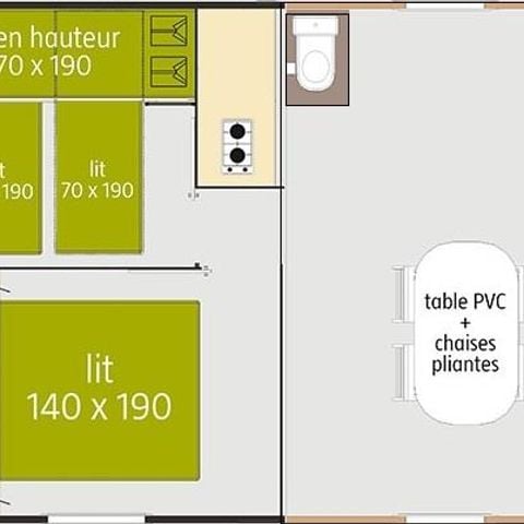 Chalet 4 persons - Tithome (without bathroom)