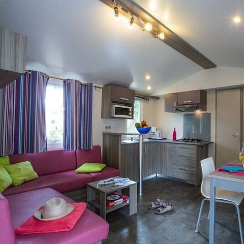 Stacaravan 6 personen - Comfort | 2 Slaapkamers | 4/6 Pers. | Verhoogd terras | TV