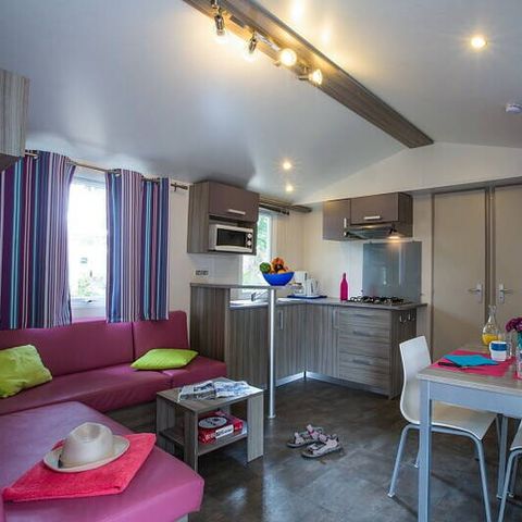 Mobile home 6 persons - Comfort | 2 Bedrooms | 4/6 Pers. | Raised terrace | TV