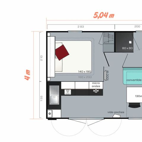 Mobile home 2 persons