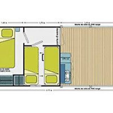 Mobilheim 5 Personen - VACANCIALE (ohne Sanitäranlagen)
