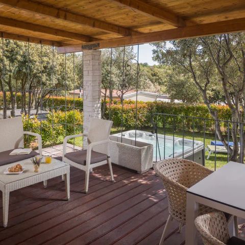 MOBILHOME 6 personas - CASA DE CAMPING DE LUJO CON JACUZZI
