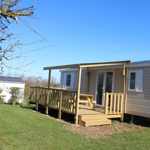 Mobile home 8 persons - Eva 40 mobile home – 4 bedrooms, 1 bathroom – 40m² + semi-covered terrace