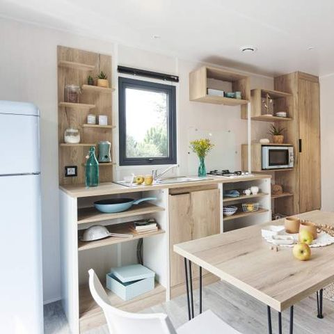 Mobilheim 4 Personen - Cabane Surfer 2 Zimmer - 25 m² + halbüberdachte Terrasse