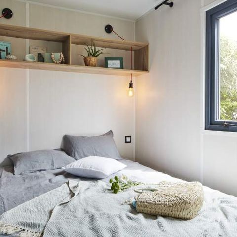 MOBILHOME 4 personnes - Cabane Surfer 2 chambres - 25 m² + terrasse semi couverte
