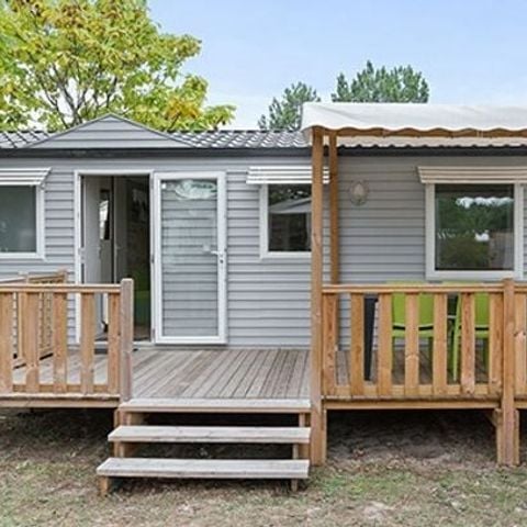 Mobilheim 6 Personen - Classic | 3 Schlafz. | 6 Pers. | Erhöhte Terrasse