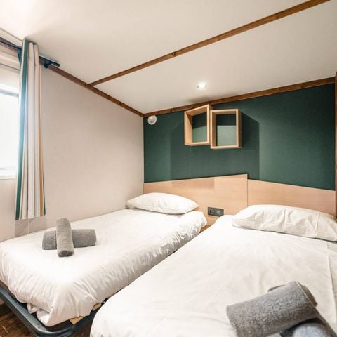 Stacaravan 4 personen - LA CLAIRIERE SEASONOVA - Signature cottage, privé jacuzzi, airconditioning