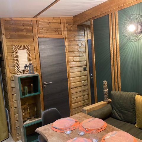 Mobilheim 4 Personen - LA CLAIRIERE SEASONOVA - Cottage Signature, privater Jacuzzi, Klimaanlage