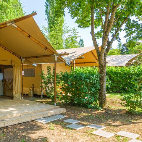 Safarizelt 5 Personen - SLOW LODGE - 2 Schlafzimmer, ohne Sanitäranlagen