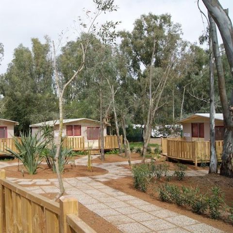 Tente en toile et en bois 4 personnes - Lodge Tent