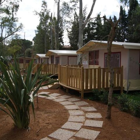 Canvas and wooden tent 4 persons - Lodge Tent