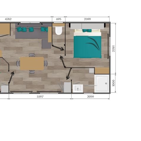 Mobilheim 4 Personen - Ciela Privilege SPA - 2 Schlafzimmer