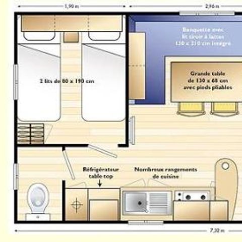 MOBILHOME 4 personas - MERCURA