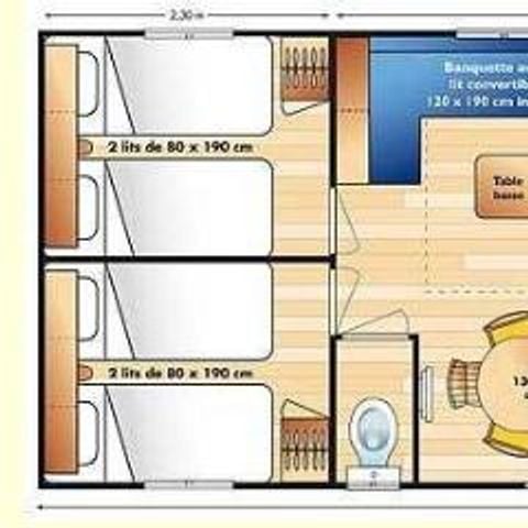 MOBILHOME 6 personnes - CORDELIA
