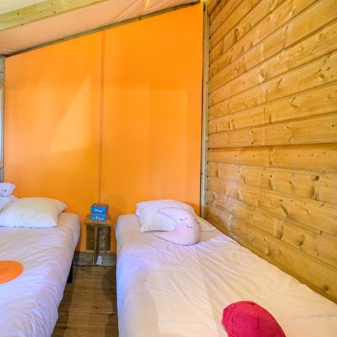 BUNGALOW DE LONA 4 personas - Sweetflower sur pilotis Premium 43m² (2 habitaciones) incluyendo terraza de 11m² + TV + ropa de cama y toallas