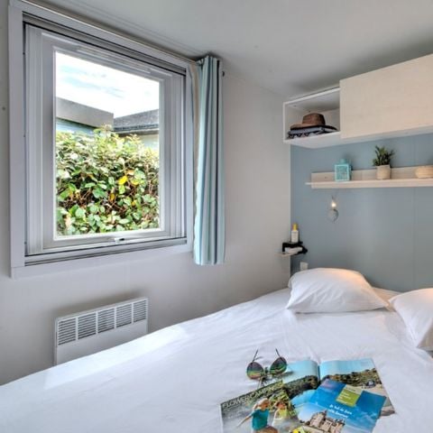 MOBILHOME 6 personnes - Homeflower Premium 35m² (3 chambres) + CLIM + terrasse semi-couverte + TV + draps + serviettes 
