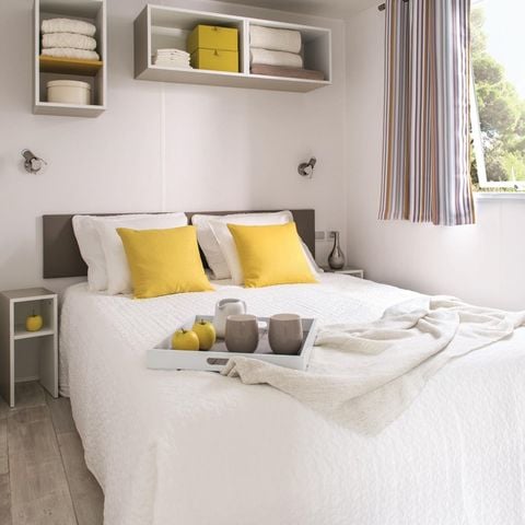 MOBILHOME 4 personas - Mobil-home confort 29m² (2 habitaciones) + TV + terraza semicubierta