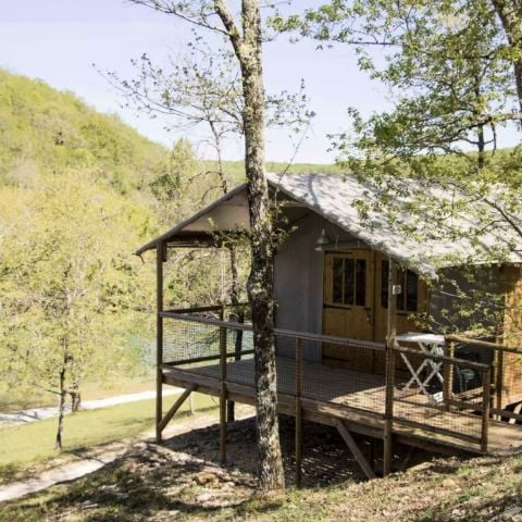 Canvas and wooden tent 5 persons - Lodge du Lac 3 Rooms 5 people