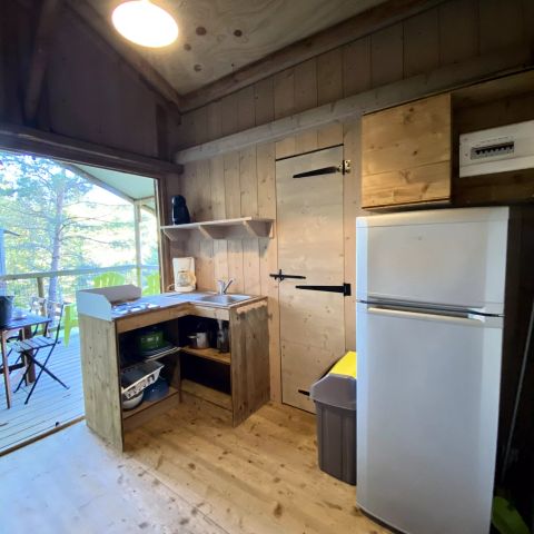 Canvas and wooden tent 5 persons - Lodge du Lac 3 Rooms 5 people
