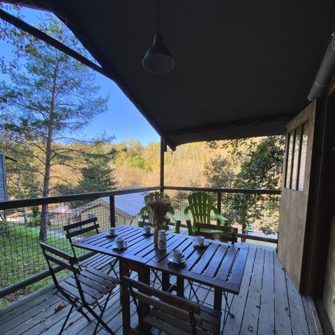Canvas and wooden tent 5 persons - Lodge du Lac 3 Rooms 5 people