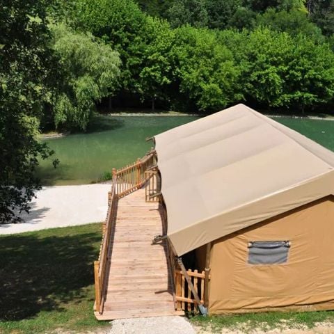 TENTE TOILE ET BOIS 5 personnes - Tente Safari Bastides 3 Pièces 5 Personnes