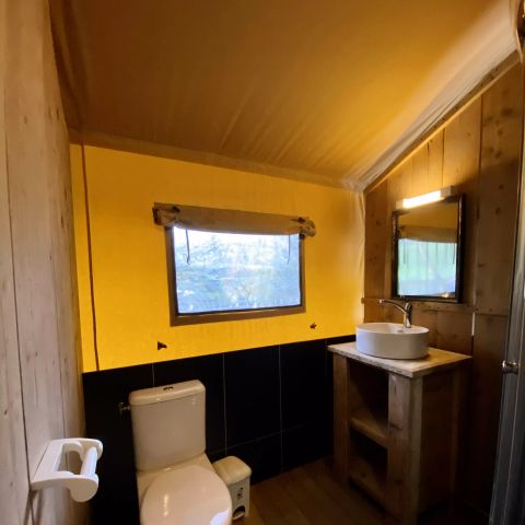 Canvas and wooden tent 5 persons - Tent Safari Bastides 3 Rooms 5 People