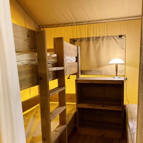 Canvas and wooden tent 5 persons - Tent Safari Bastides 3 Rooms 5 People
