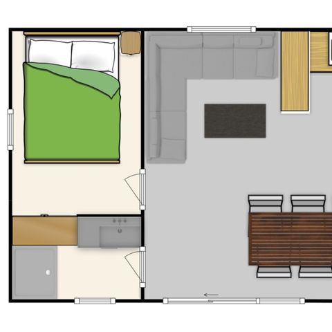 CHALET 6 personas - LES TREFLES - 3 habitaciones