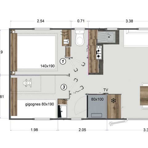CHALET 8 personas - Chalet TRIBU - 4 habitaciones