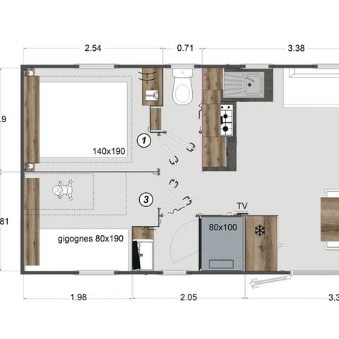 CHALET 8 personnes - Chalet TRIBU - 4 chambres