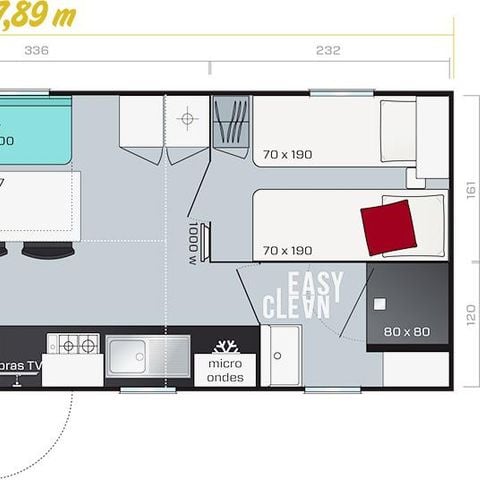 Mobile home 6 persons - Comfort