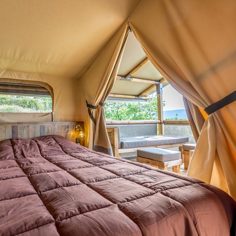 LODGE 5 personen - Lodge Kenya 34 m², 2 slaapkamers (4 tot 5 personen) wifi (1 apparaat) + terras