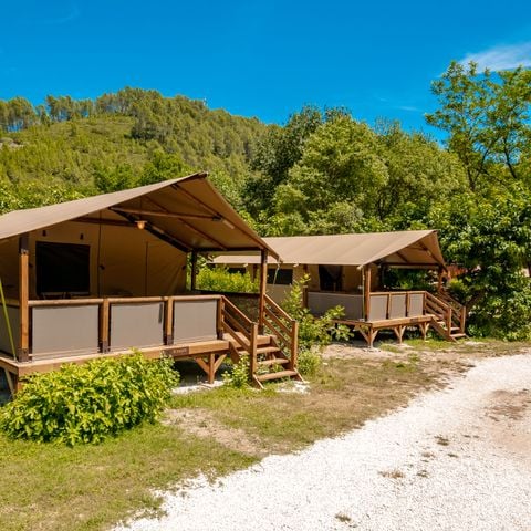 Lodge 5 personnes - Lodge Kenya 34 m², 2 chambres (4 à 5 personnes) wifi (1 appareil) + terrasse