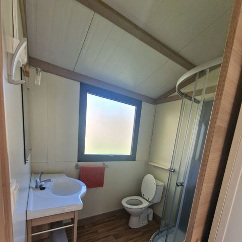 Chalet 4 personnes - Confort l’Amandier - 2 chambres - -4 pers max - 21 m² - Terrasse