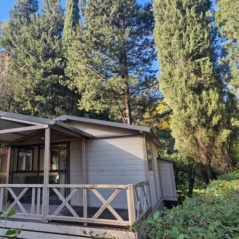 Chalet 4 personnes - Confort l’Amandier - 2 chambres - -4 pers max - 21 m² - Terrasse
