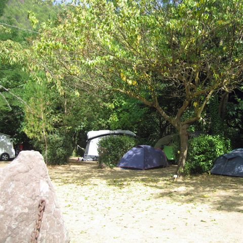 Emplacement - Forfait Confort Bord De Rivière - 1 tente - Caravane ou camping-car / - 1 voiture - / électricité 10A