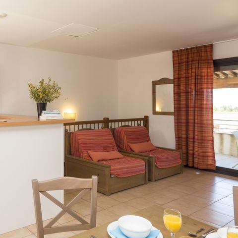 Appartement 8 personen - 3 kamers 6/8 personen woensdag/woensdag (ca. 57 tot 75 m²)
