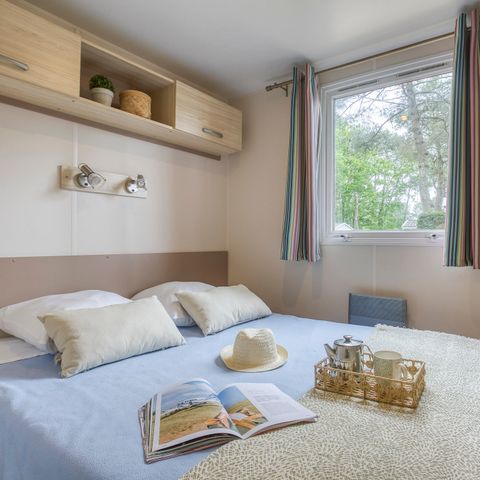 Stacaravan 6 personen - 3 slaapkamers 6 pers Half overdekt terras zonder airconditioning