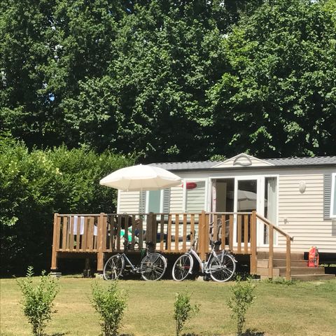 Stacaravan 4 personen - 2 slaapkamers met groot gazon en zonnig terras!