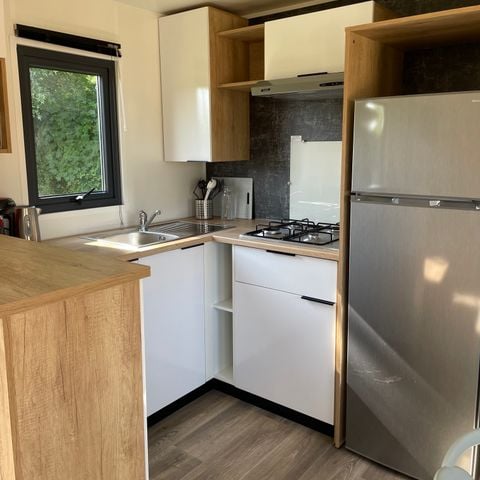 Mobilheim 4 Personen - Cottage mit Terrasse 2 Schlafzimmer/ 1 Badezimmer auf dem Gelände des Camp'hotel du Perche Bellêmois