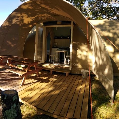 BUNGALOW DE LONA 4 personas - Coco dulce (de domingo a domingo del 07/07/24 al 01/09/24) 2/4 pers.