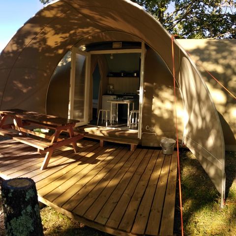 Canvas bungalow 4 persons - Coco sweet (Sunday to Sunday from 07/07/24 to 01/09/24) 2/4 pers.