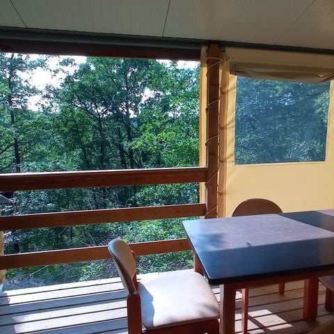 CANVAS AND WOOD TENT 4 people - Tithome without sanitary facilities (Sunday to Sunday from 07/07/24 to 01/09/24) 4 pers.