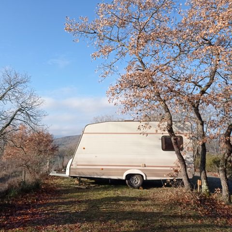 Wohnwagen 3 personen - ohne private Sanitäranlagen (Samstag bis Samstag vom 8/07 bis 26/08) 3 Pers.