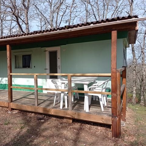 Stacaravan 6 personen - Vintage 2 slaapkamers (verhuurd van zaterdag tot zaterdag van 8/07 tot 26/08) 4 pers.