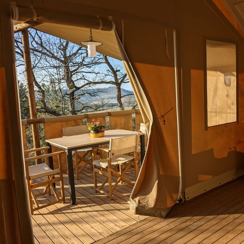 Canvas bungalow 4 persons - Jungle lodge 4 people (Sunday to Sunday from 07/07/24 to 01/09/24) 4 people.