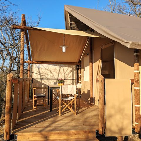 Canvas bungalow 4 persons - Jungle lodge 4 people (Sunday to Sunday from 07/07/24 to 01/09/24) 4 people.